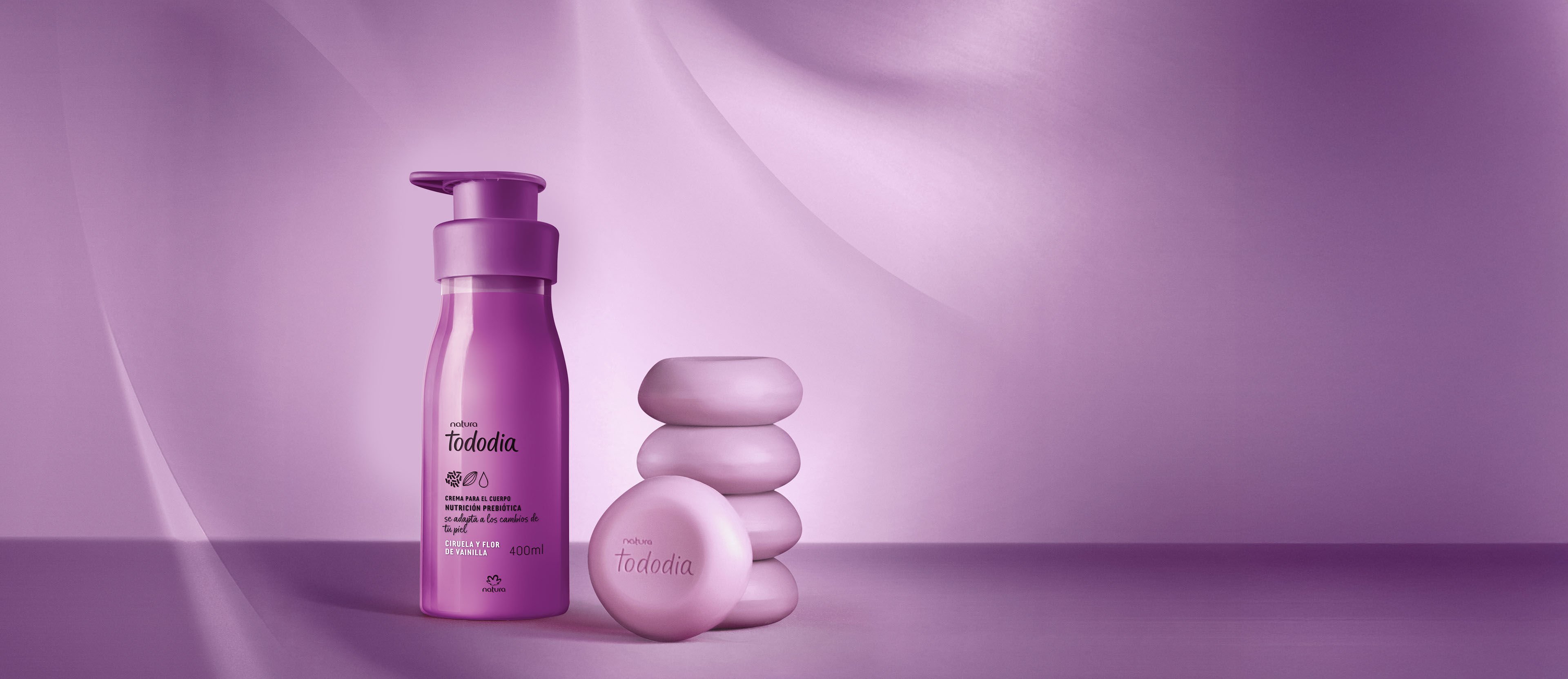 Kit Jabón y Crema para el Cuerpo Tododia Ciruela y Flor de Vainilla