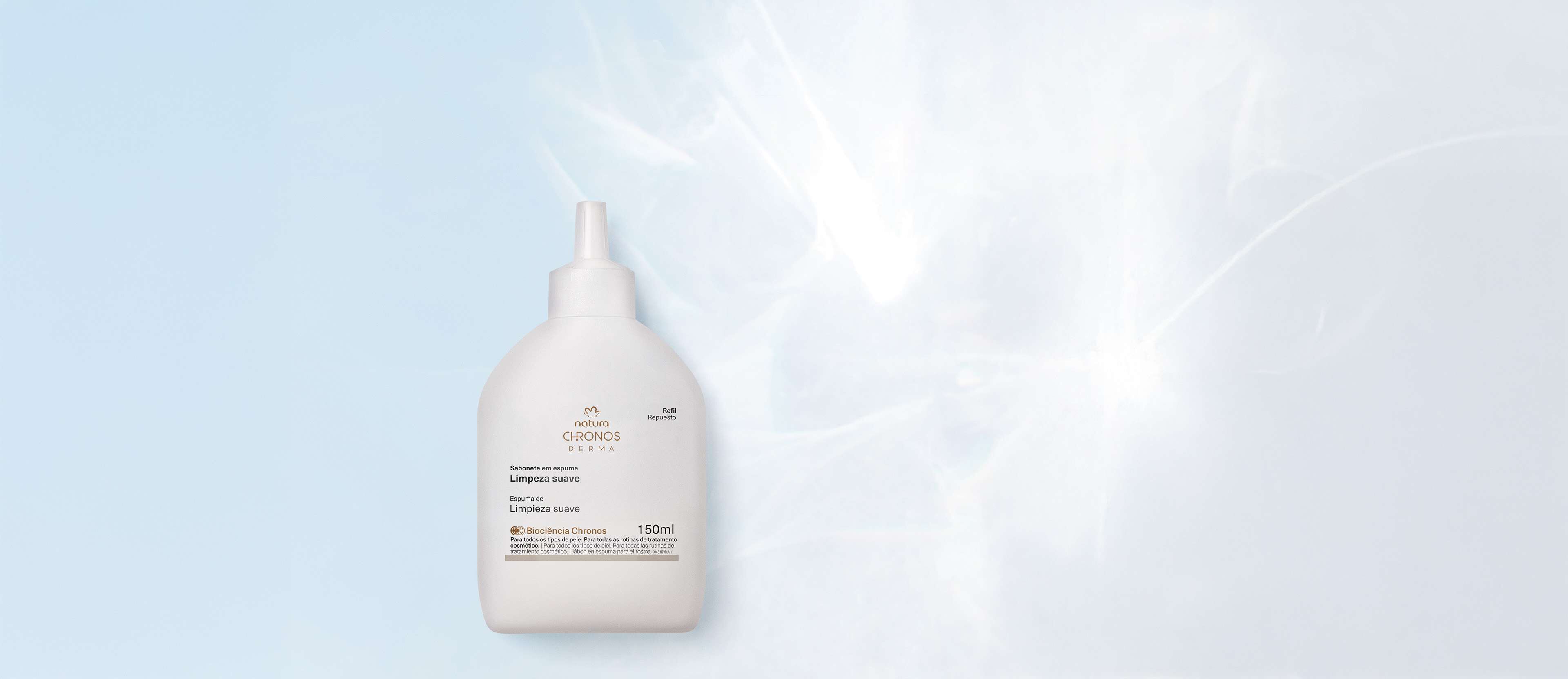 Repuesto Chronos Derma Espuma de limpieza suave 150 ml