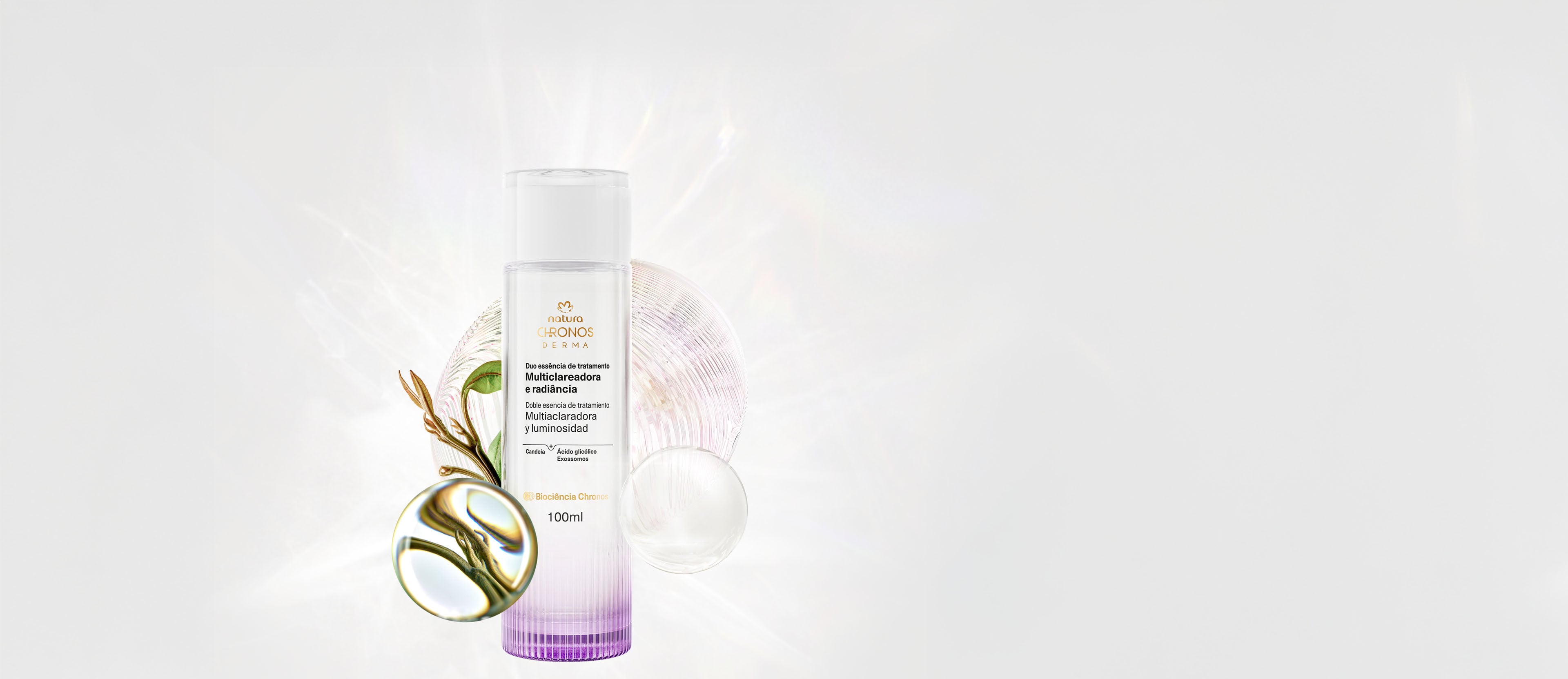 Doble Essencia de Tratamiento Multiaclaradora y Luminosidad Chronos Derma