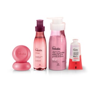 Regalo Madres Tododia Frambuesa y Pimienta Rosa (1 crema corporal + 1 crema de manos + 1 body splash + 2 jabones)