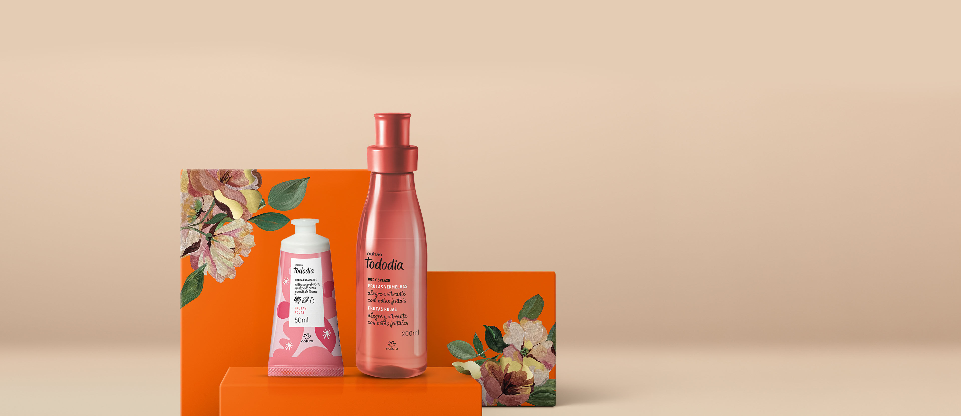 Regalo Madres Body Splash y Crema de Manos Tododia Frutas Rojas