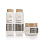 Kit  Shampoo, Acondicionador y Mascarilla Restauración y fuerza Kit Intermedio