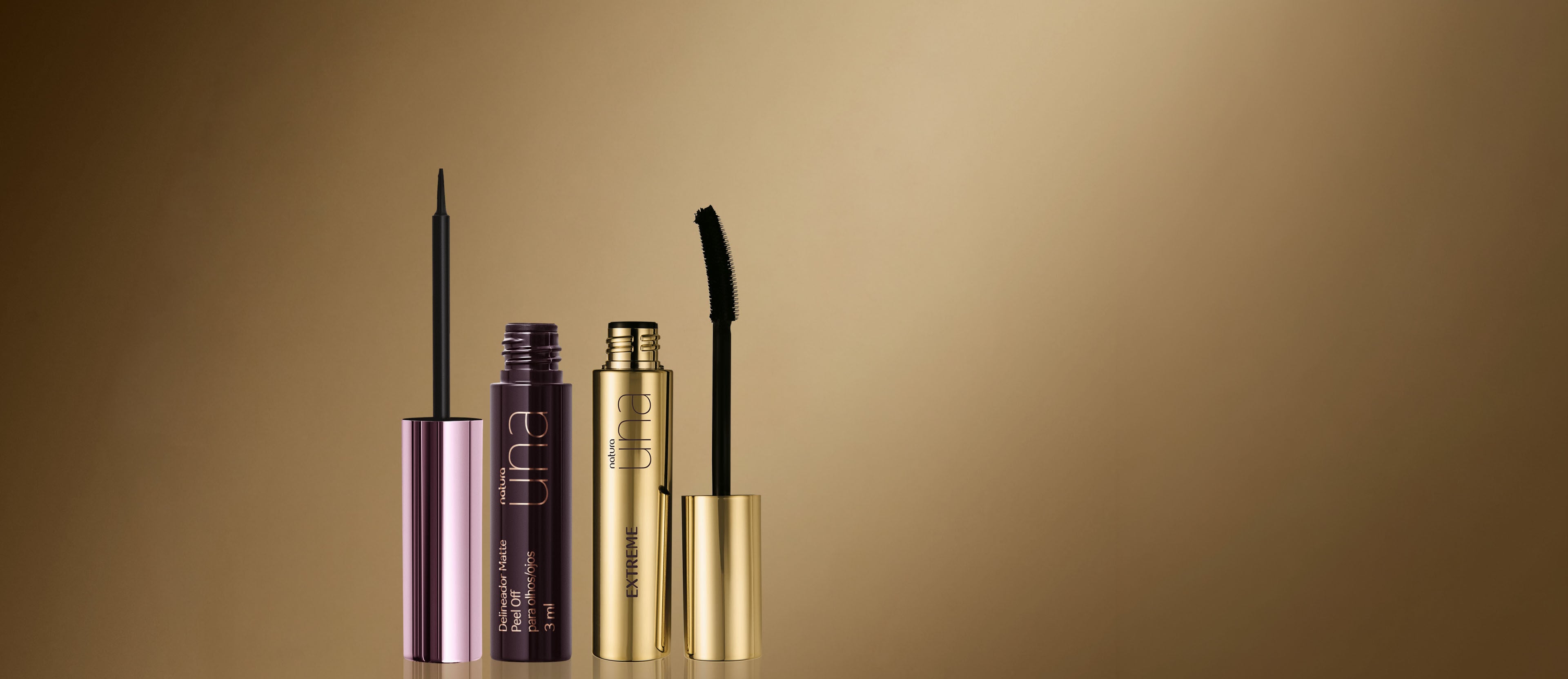 Kit Delineador y Máscara de Pestañas Natura UNA (2 productos)