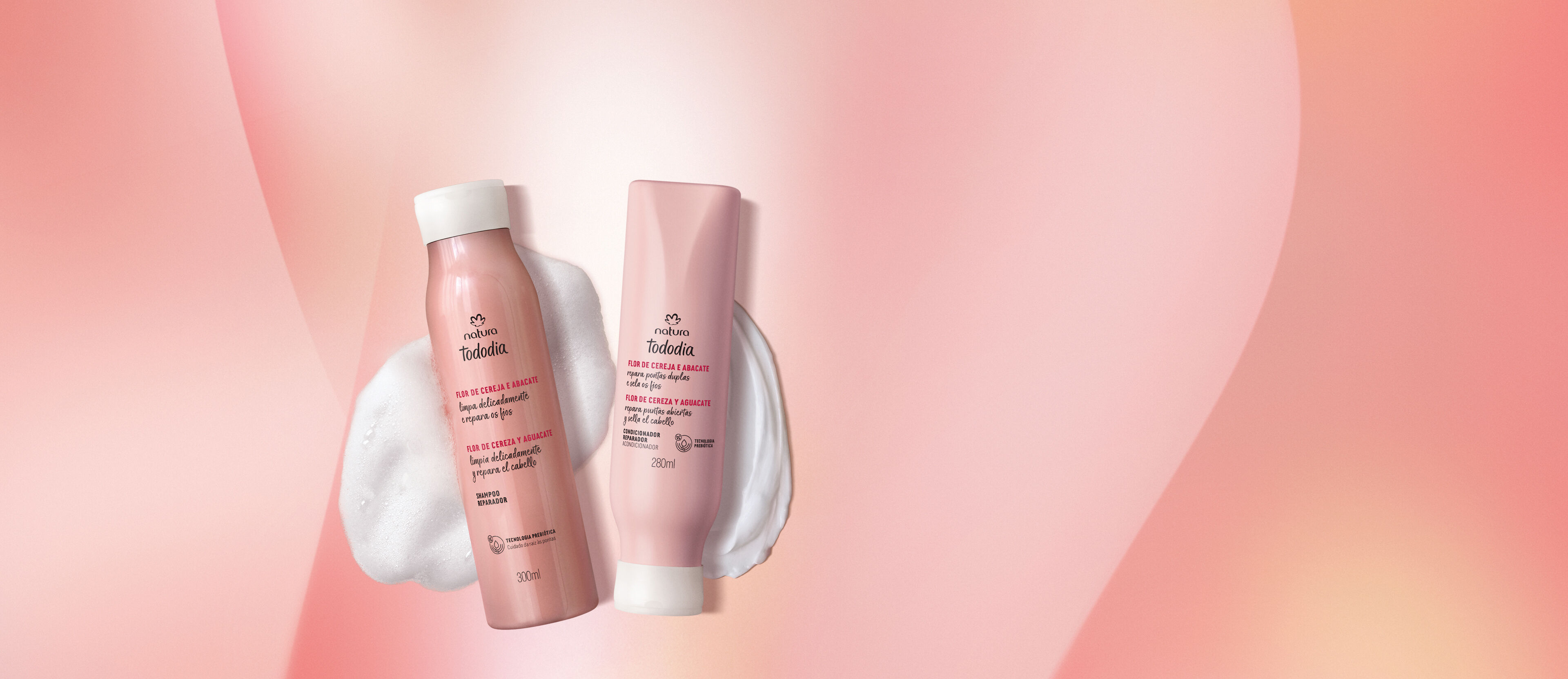 Kit Tododia Flor de Cereza y Aguacate Shampoo y Acondicionador