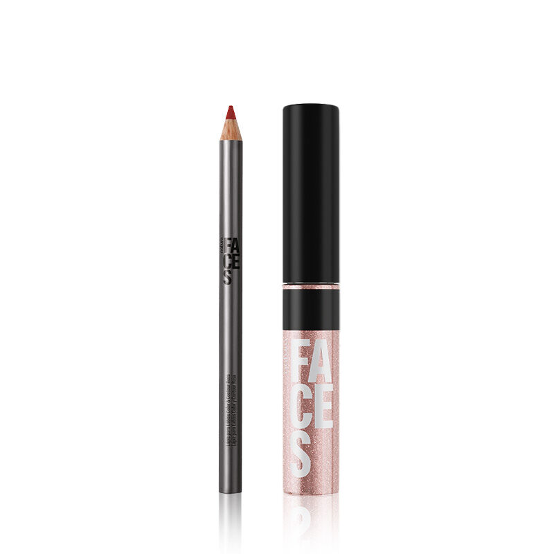 Set Labios Rojo Glam