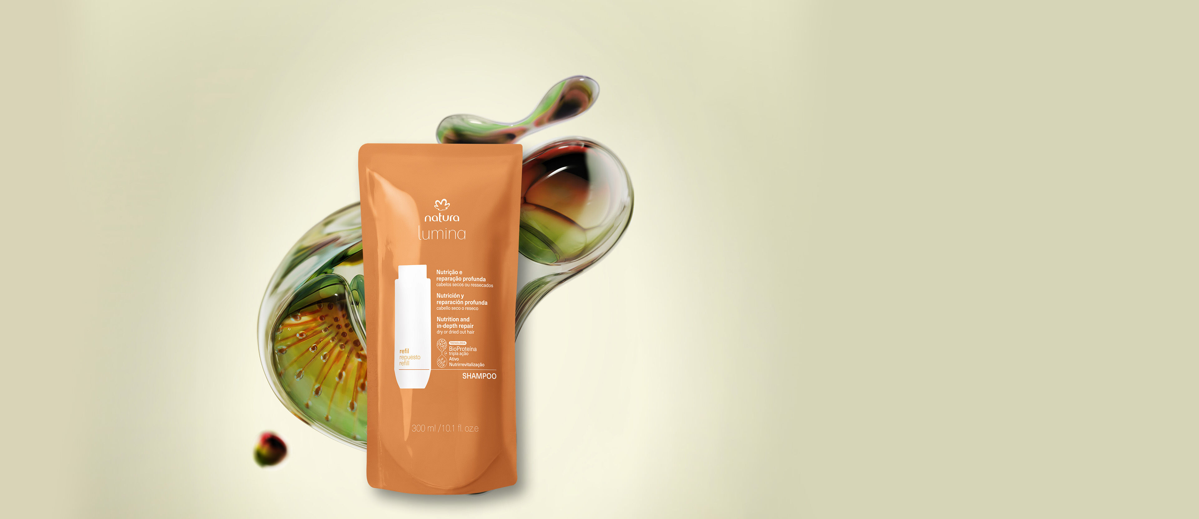 Repuesto Lumina Shampoo nutritivo reparación y nutrición 300 ml