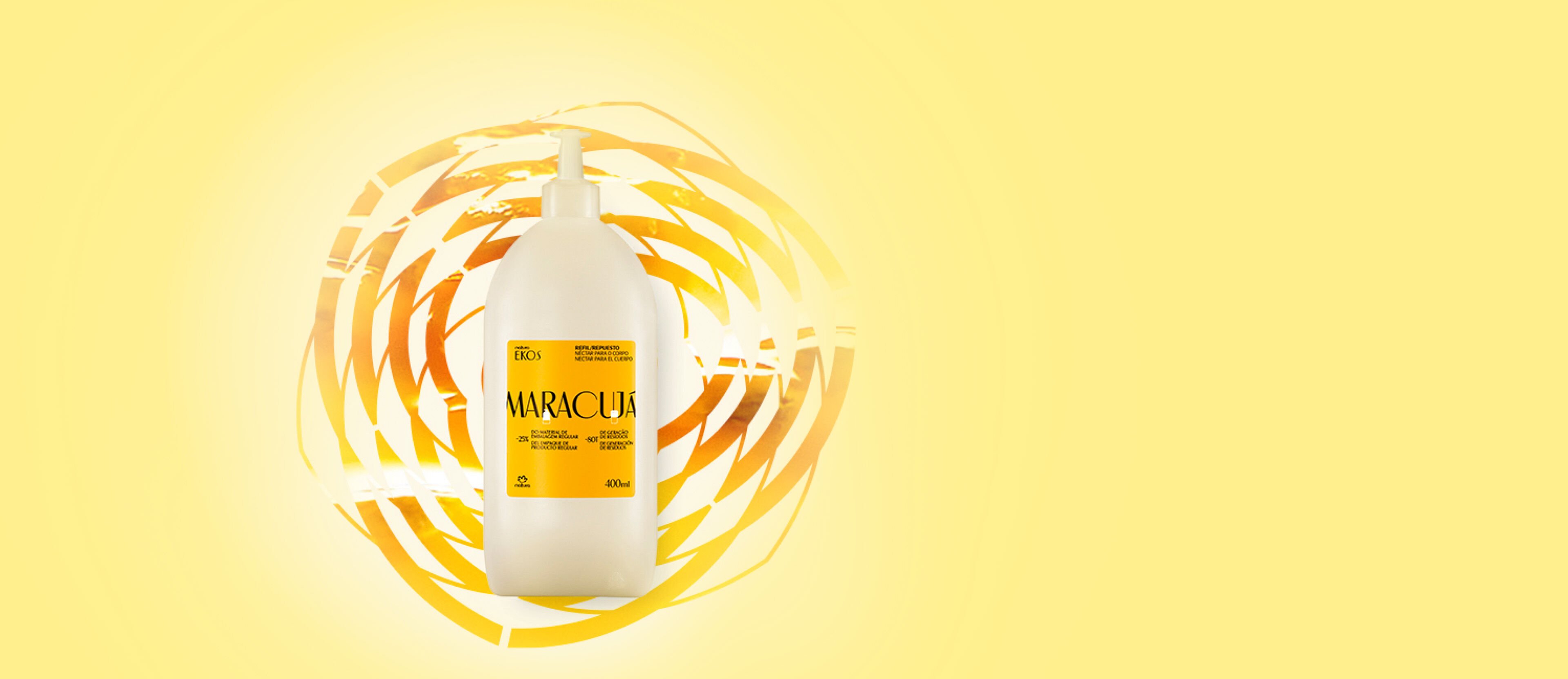 Repuesto Ekos Néctar hidratante corporal maracuyá 400 ml