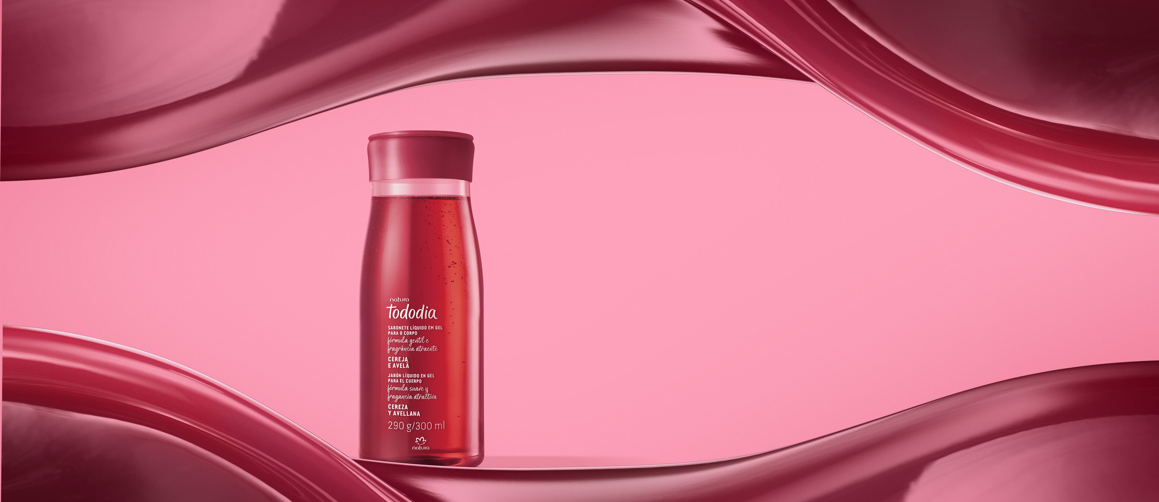 Jabón Líquido en Gel Tododia Cereza y Avellana