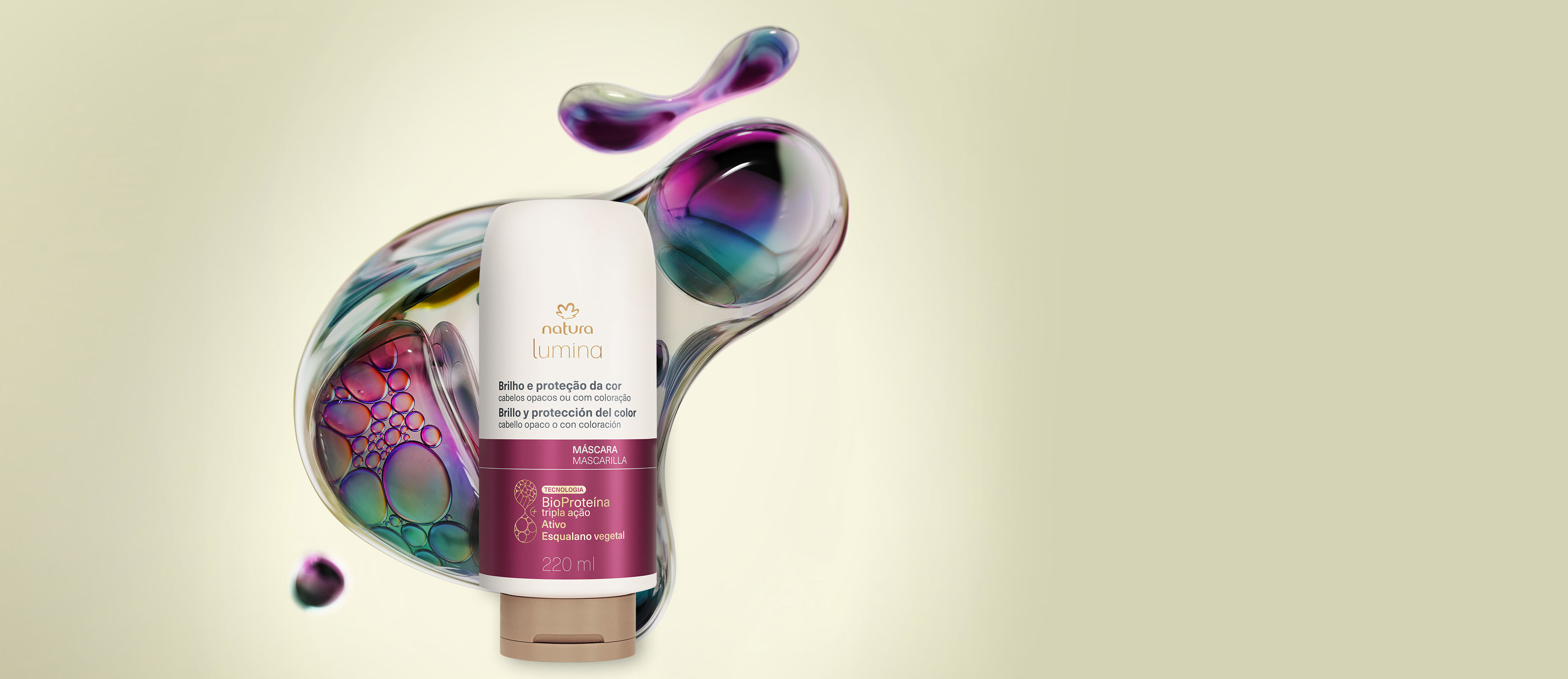 Lumina Máscara de blindaje brillo 220 ml