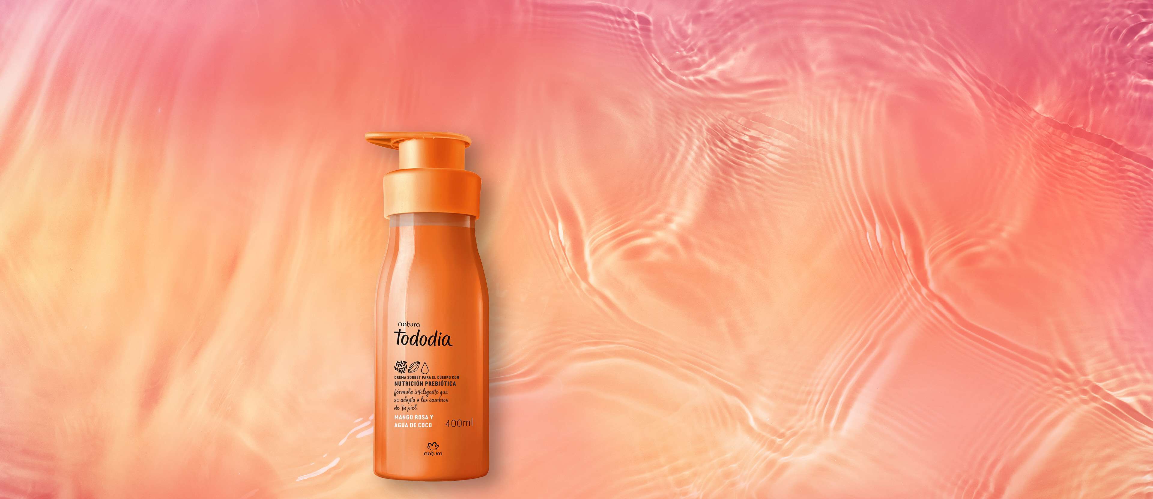 Crema nutritiva Tododia mango rosa y agua de coco