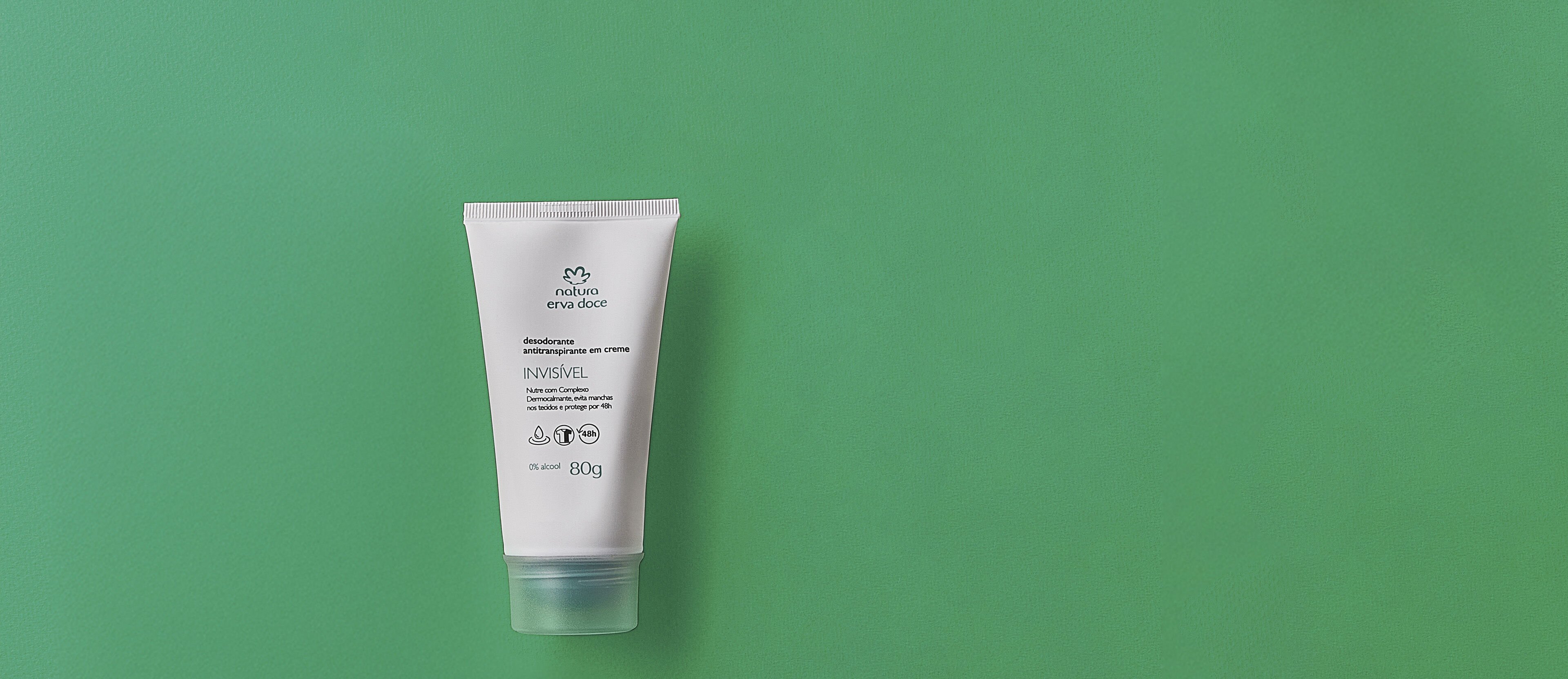 Erva Doce Desodorante antitranspirante en crema invisible  80 g