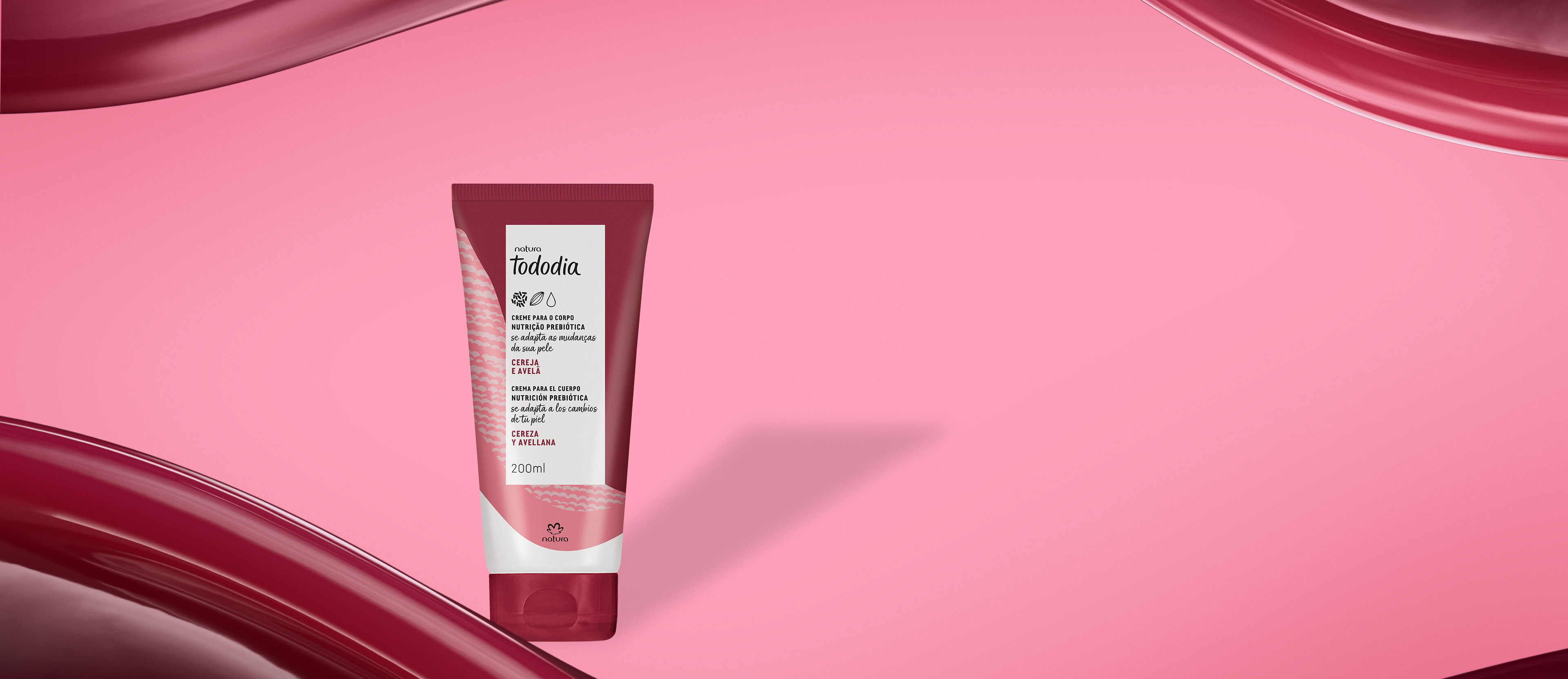 Crema Nutritiva para el Cuerpo Tododia Cereza y Avellana