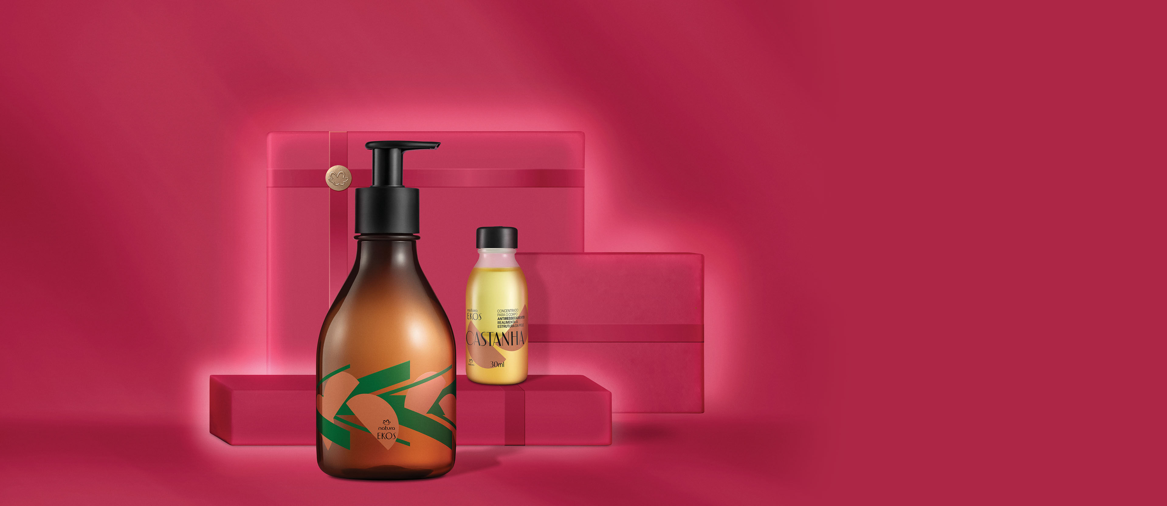 Kit Concentrado Corporal en Crema Ekos Castaña