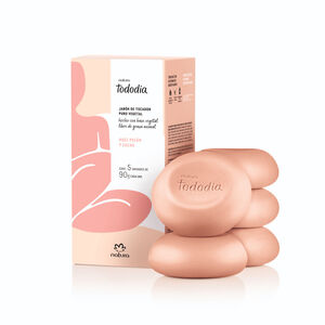 Jabones en Barra Puro Vegetal Tododia Nuez Pecan y Cacao 5 unidades de 90 g c/u