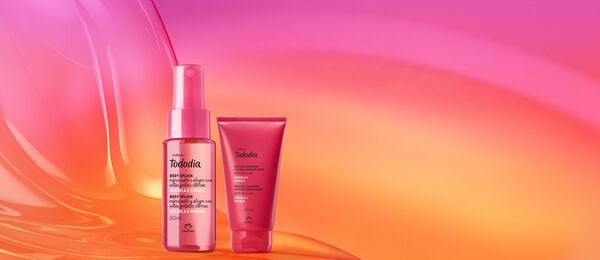 Kit Body Splash e Iluminador Corporal Dorado Suave Tododia Acerola e Hibisco