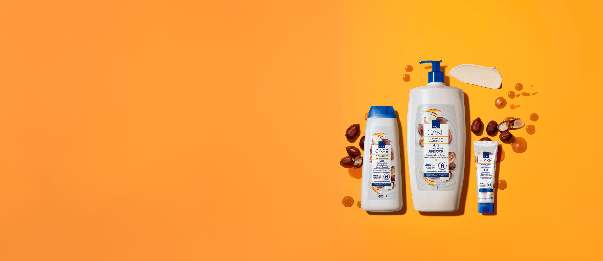 Piel hidratada todo el verano Humectación reconfortante con aceite de jojoba y karité