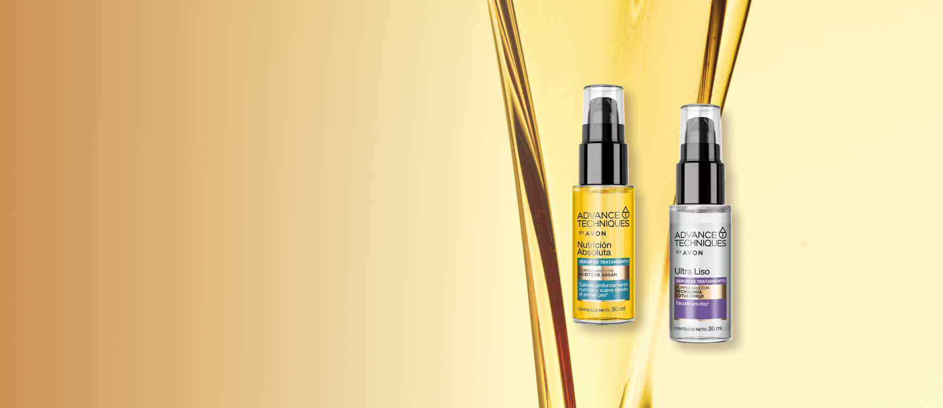 Sérums Advance Techniques Sérums que renuevan tu cabello. Tratamiento nutritivo que elimina la fragilidad. Úsalo en pelo seco o mojado para una suavidad profunda.