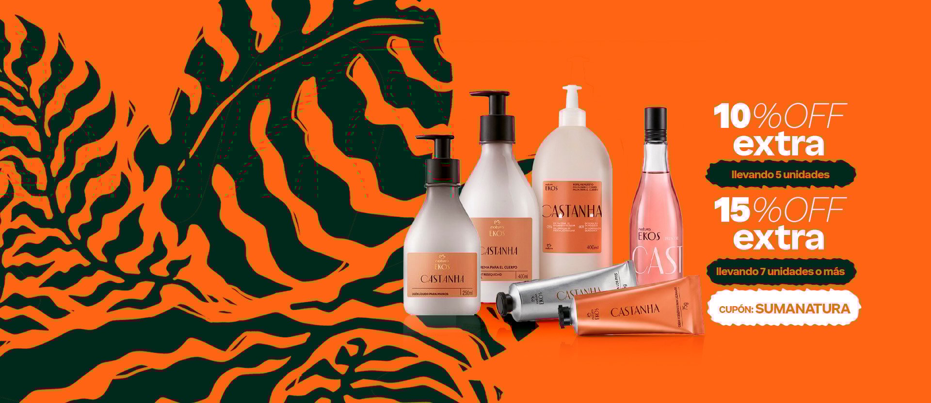 más llevás, más ahorrás  sumá 5 productos a tu carrito y obtené un 10%OFF EXTRA y si sumás 7 productos obtenés un 15%OFF EXTRA. cupón SUMANATURA