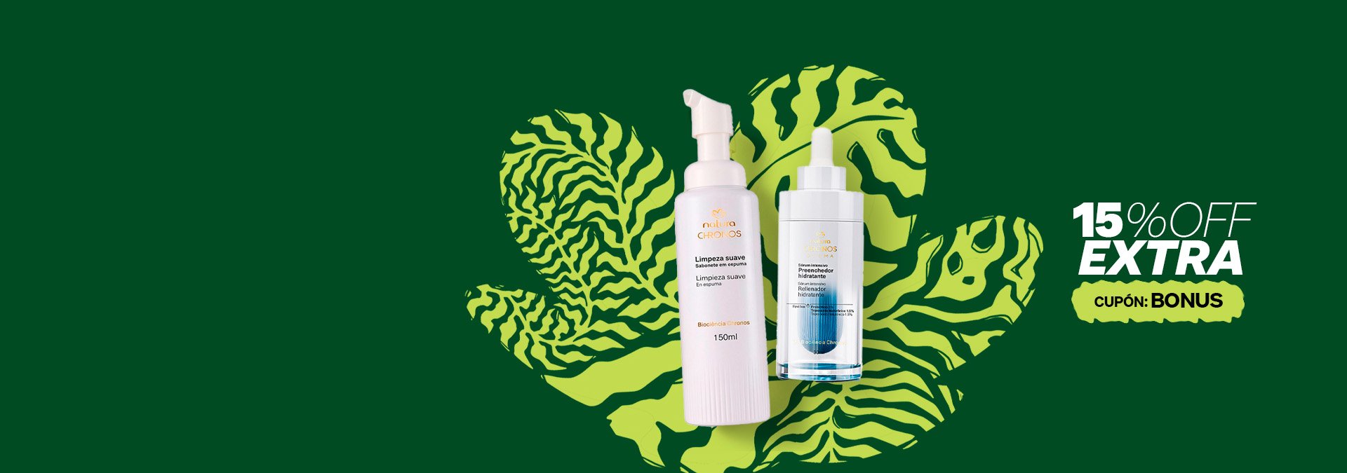 es momento de elegir activá tu 15%OFF EXTRA con el cupón: BONUS