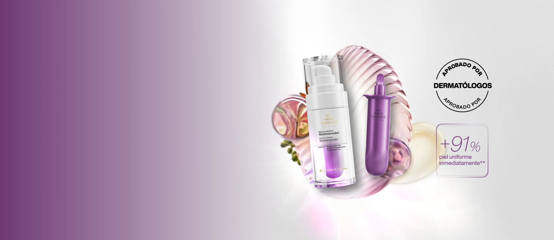 ¡lanzamiento! Chronos Derma sérum intensivo multiaclarador de manchas. +75% menos de hiper-pigmentación