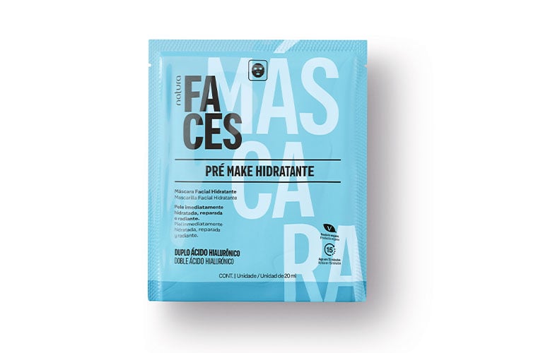 Foto de la mascarilla hidratante Faces en un fondo blanco.