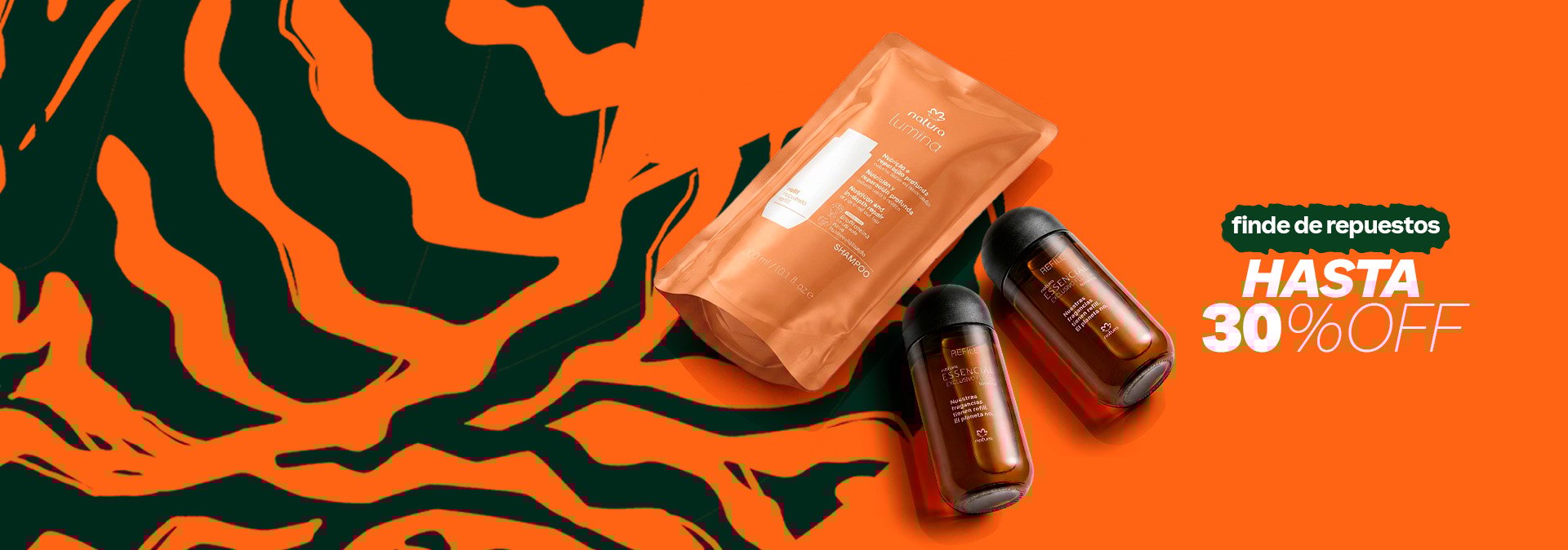 elegí usar repuestos Natura nuestros productos tienen repuestos, el planeta no