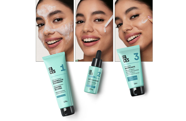 3 productos de Skincare Faces