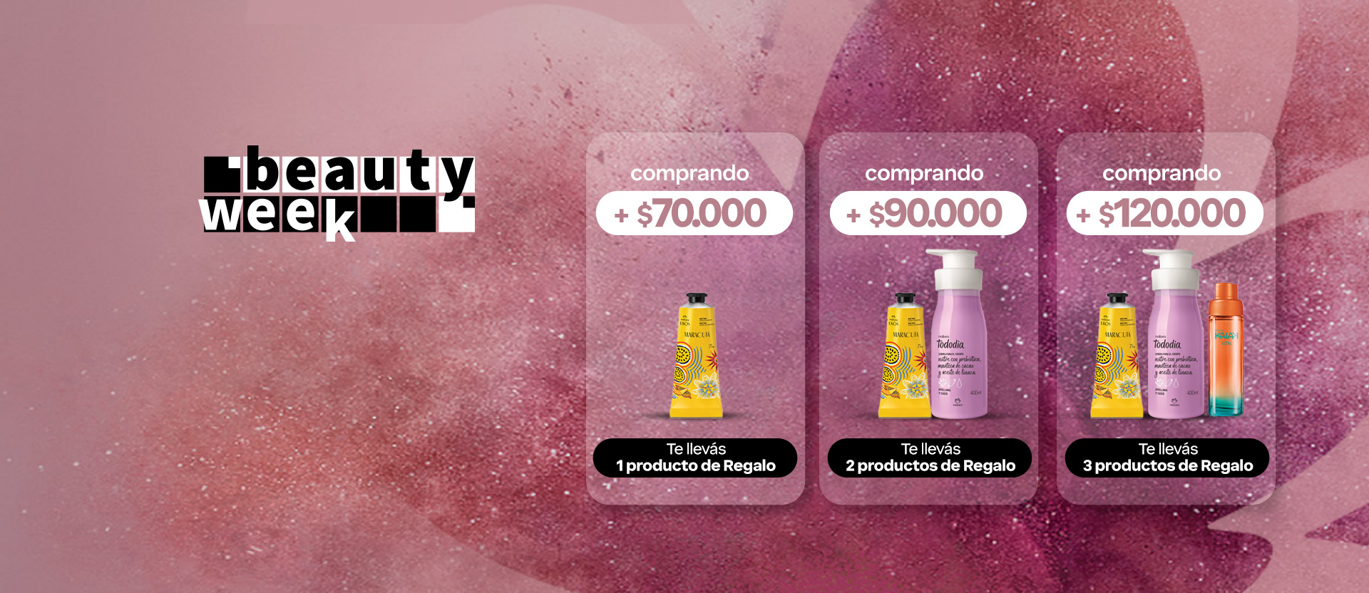 ¡más comprás, más ganás! acumulá hasta 3 regalos con tu compra.