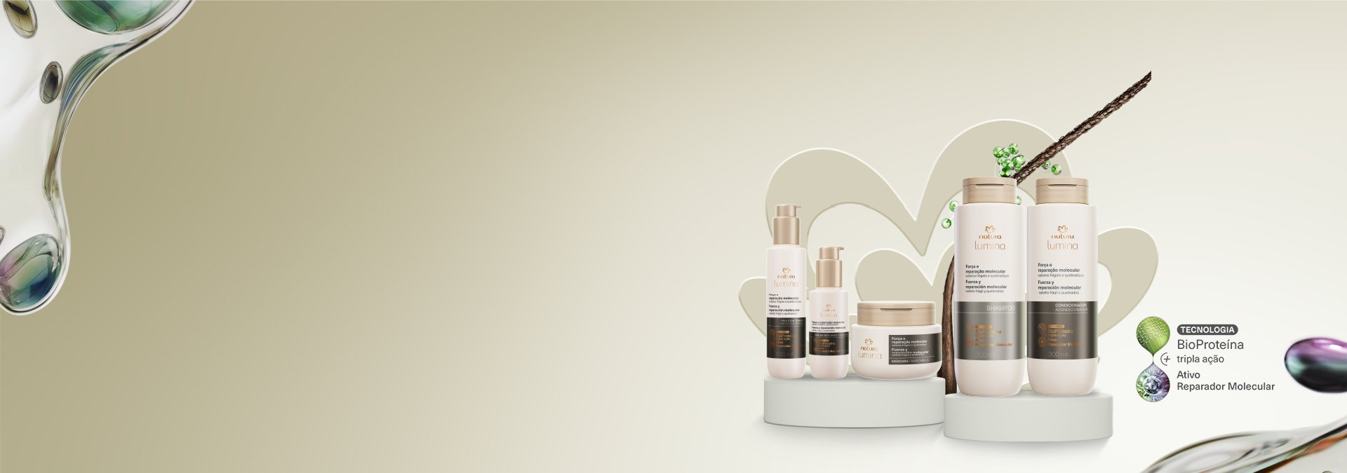 ¿sabés qué necesita tu cabello? ¡Herramienta de Diagnóstico Lumina! descubrí los productos adecuados para vos