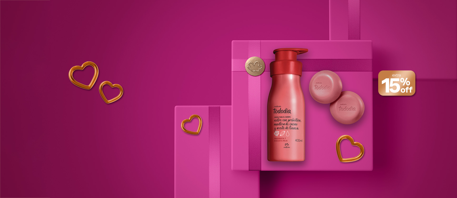 ¡comprá con 15% OFF! ¡festejá el amor! conseguí 15% OFF EXTRA con el cupón AMOR15