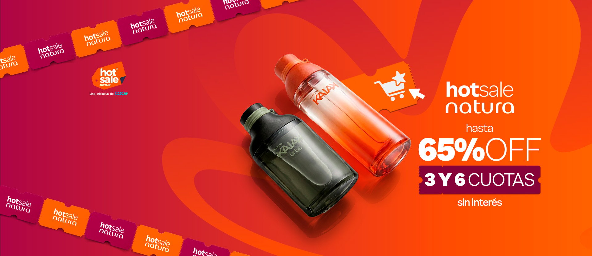 logueate y aprovechá HOT SALE Natura  ¡Hasta 65% OFF y 3 y 6 cuotas sin interés a partir de $90.000