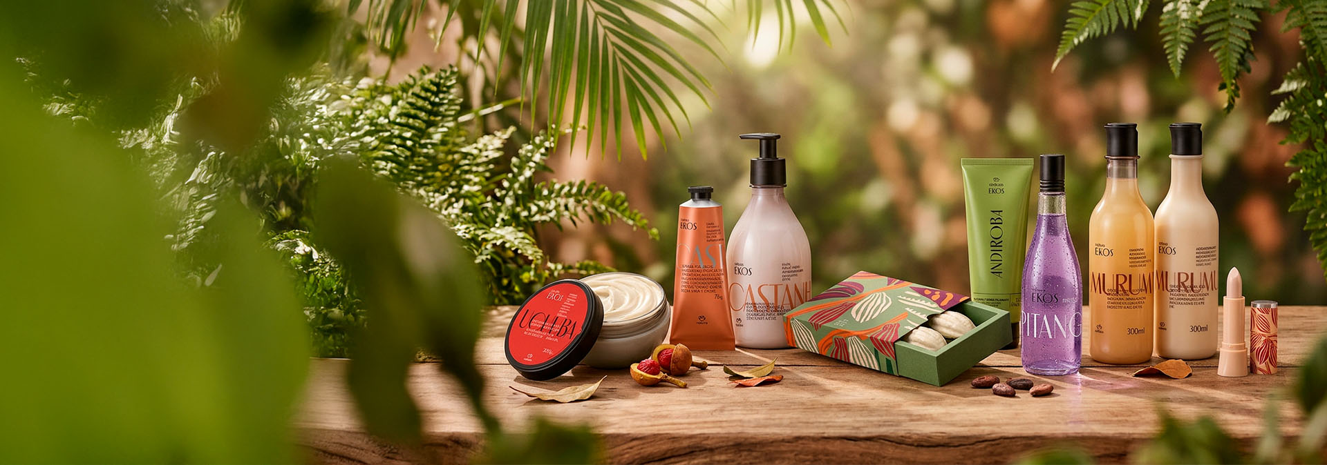 sentí la fuerza de la Amazonía descubrí la línea Natura Ekos, un verdadero regalo de la naturaleza para vos.