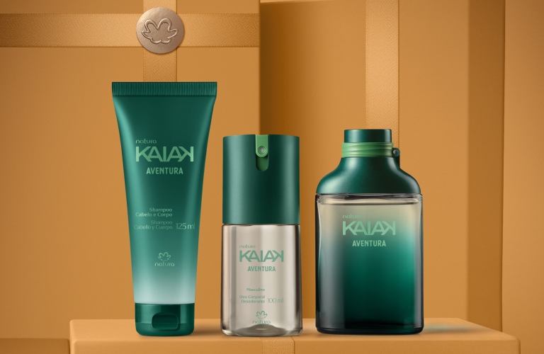 Produtos Natura Kaiak Aventura Masculino de presente para o dia dos pais.