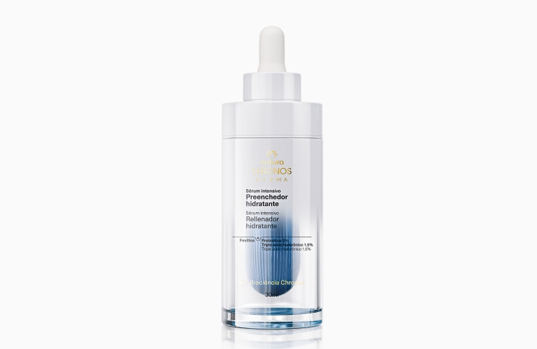 Sérum Intensivo Preenchedor Chronos Derma sobre um fundo branco