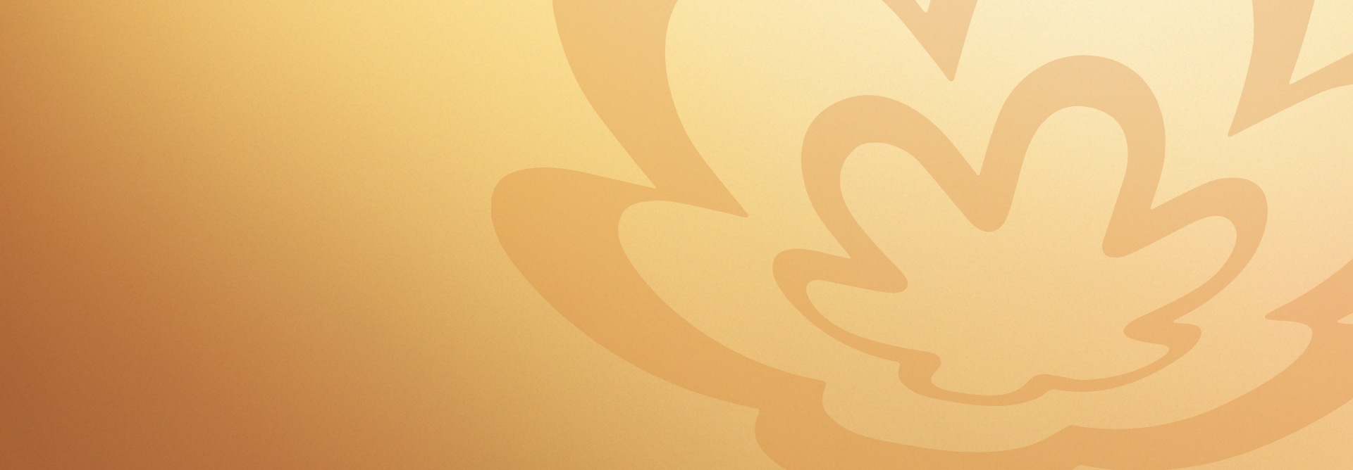 Imagem com fundo amarelo degradê com a flor símbolo da Natura.