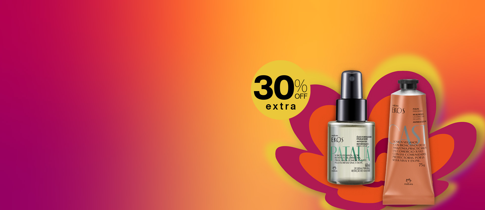 30% OFF extra en repuestos y veganos