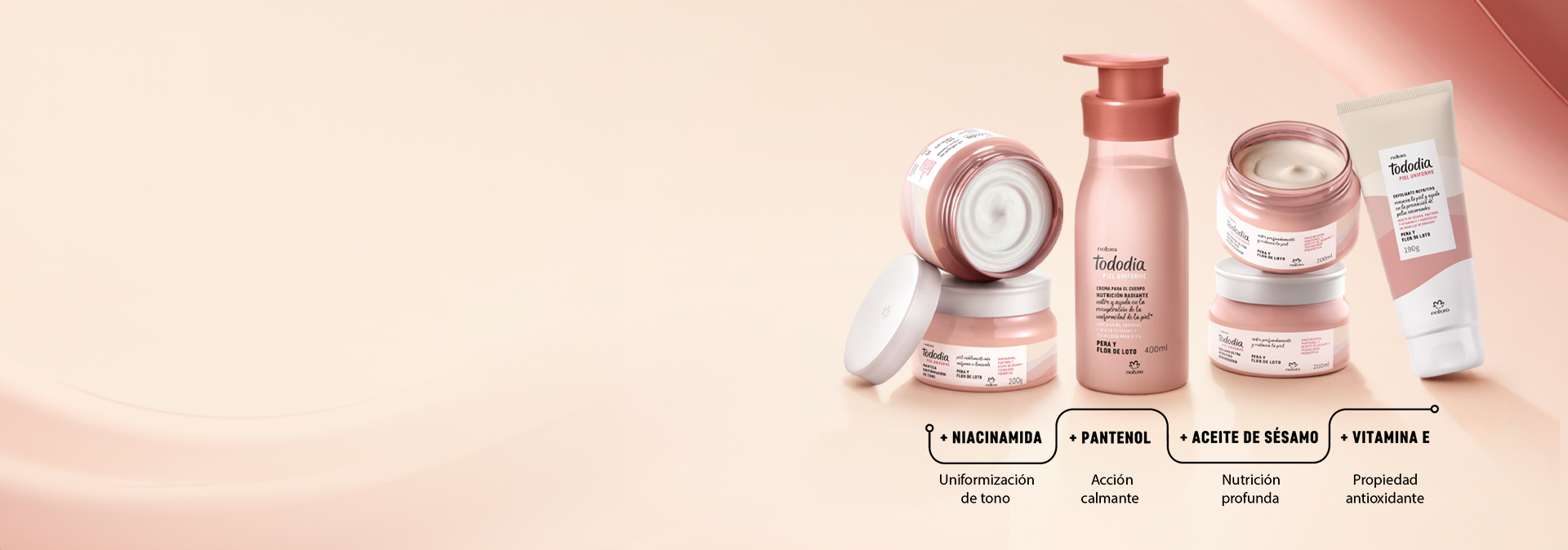 nueva línea Tododia pera y flor de loto