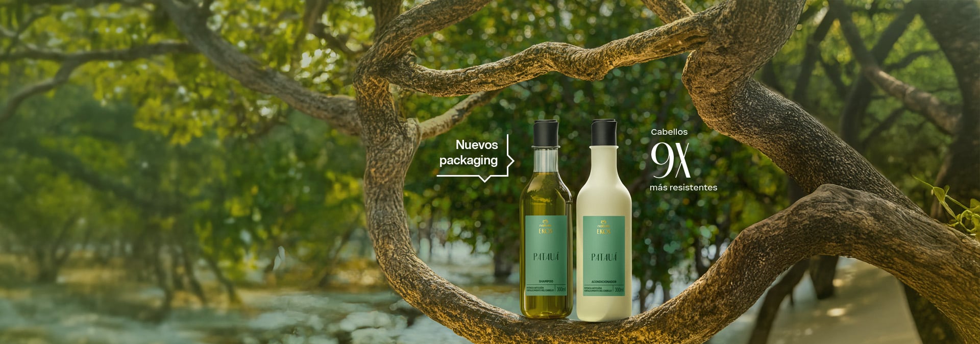 una línea completa con óleo de Patauá y potencia anticaída que fortalece tu cabello, dejándolo más resistente