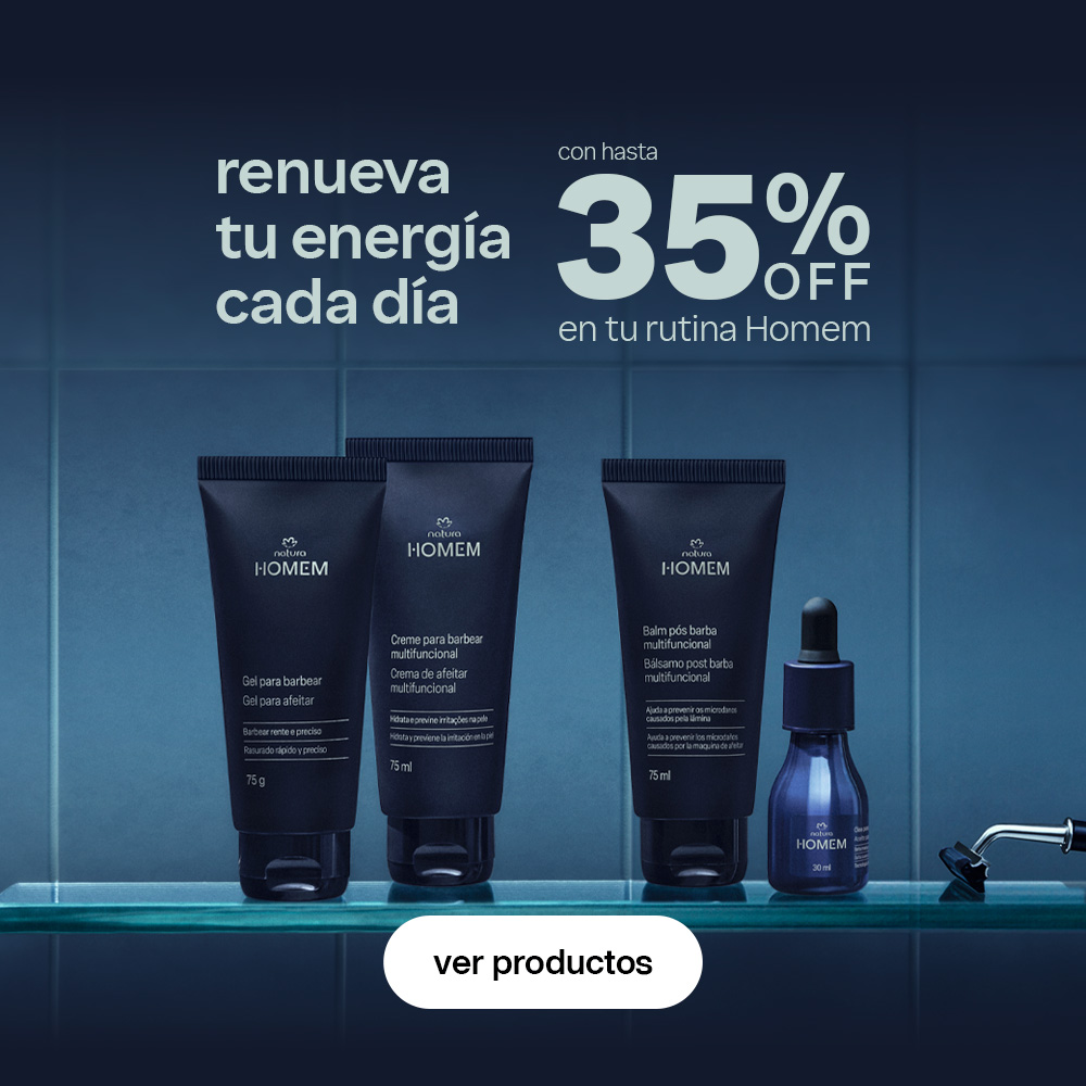 renueva tu energía cada día con hasta 35% OFF en tu rutina Homem