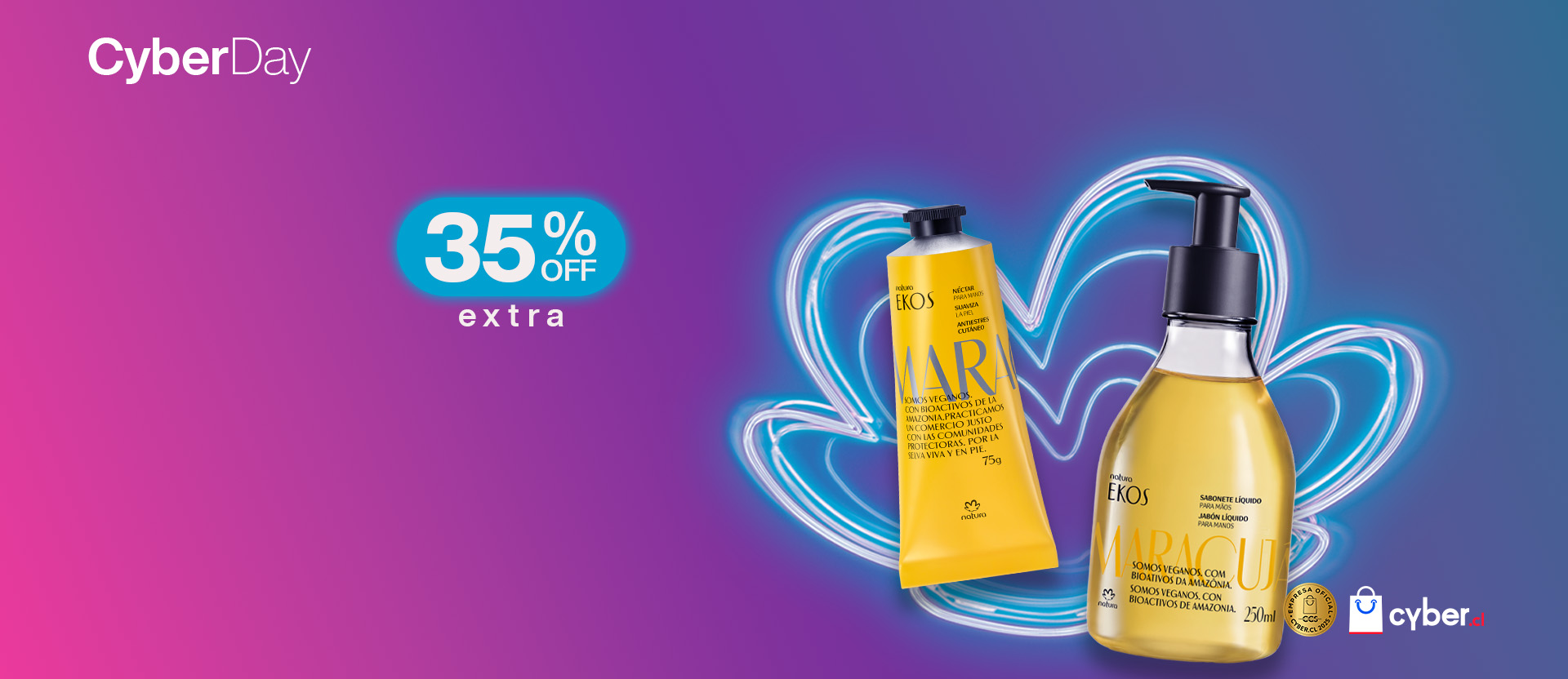 35% OFF extra, cupón: CYBER
