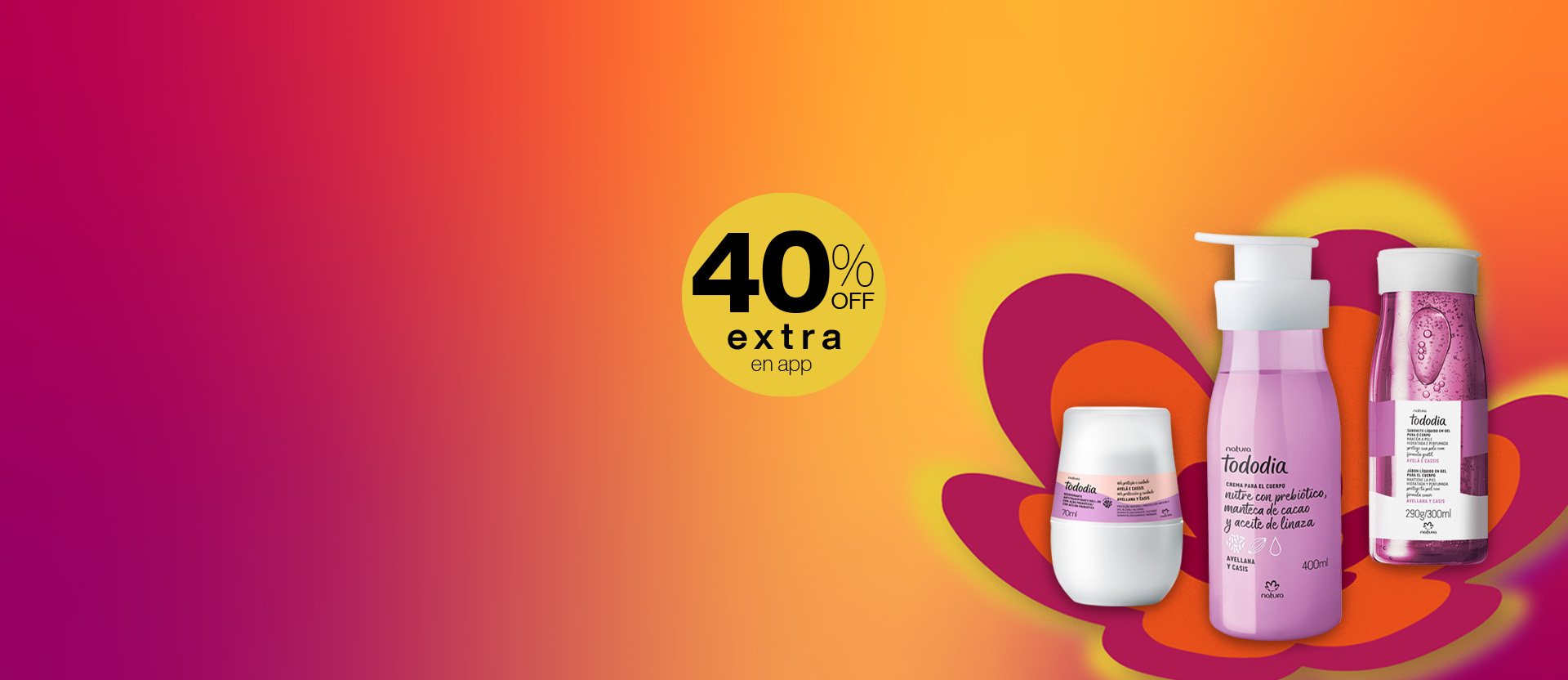 40% OFF extra en app, cupón: EXTRAPROMO