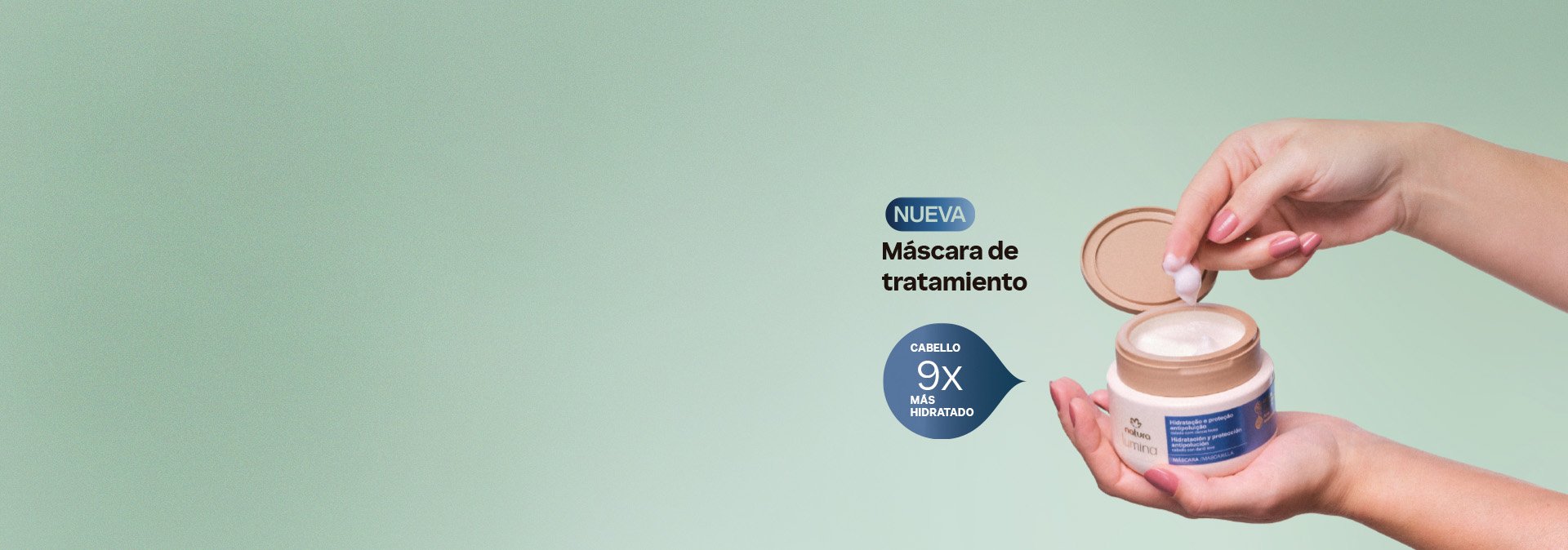 con acción antioxidante y protección que evita que tu cabello se oxide, pierda su color y se vuelva quebradizo