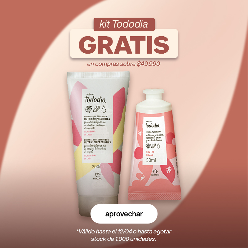 lleva un hidratante corporal Tododia GRATIS en compras sobre $34.990
