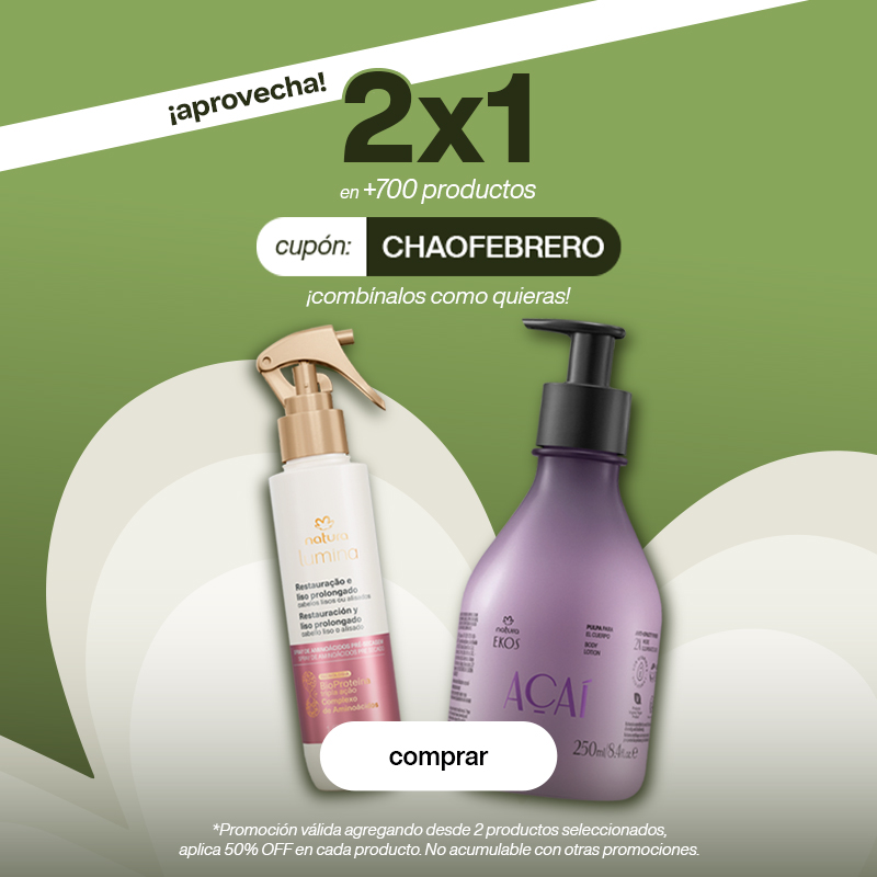 ¡aprovecha! 2x1 en +700 productos usando el cupón: CHAOFEBRERO ¡combínalos como quieras