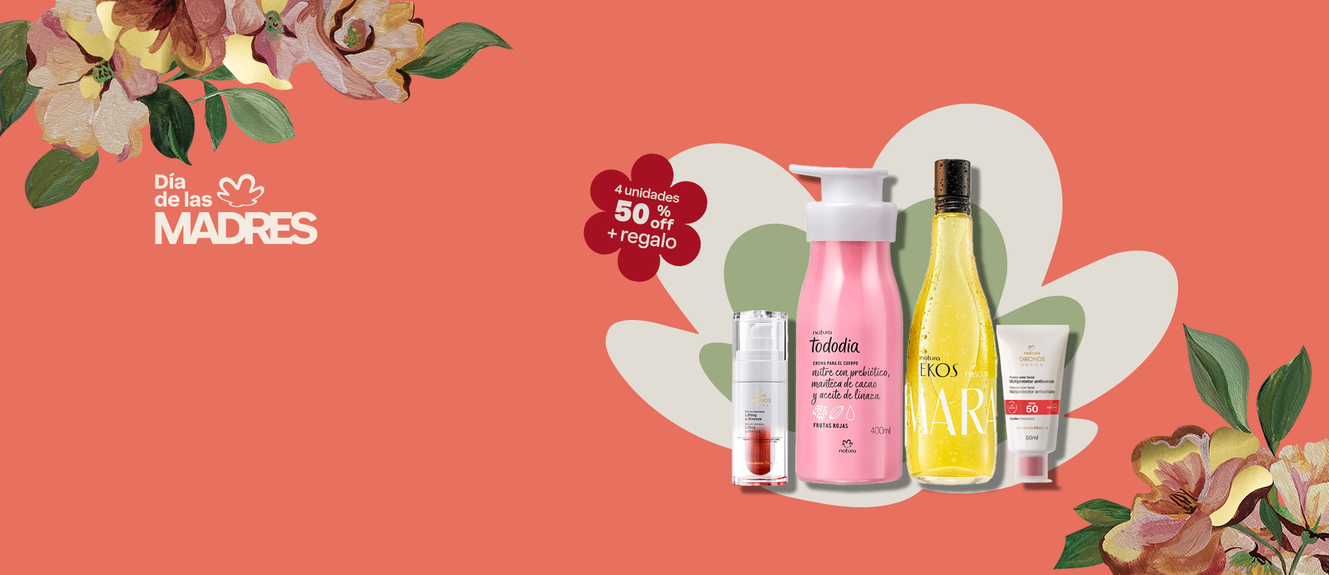 Especial Madres: 50% OFF + Regalo