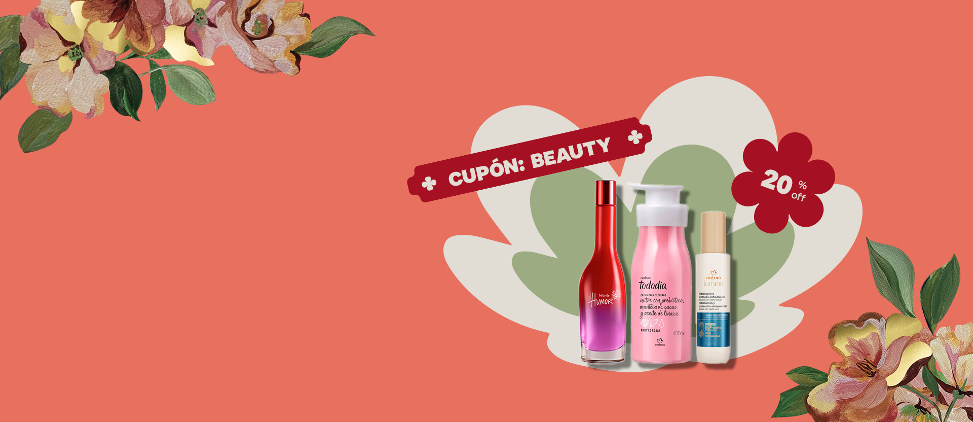 20% OFF extra ¡por poco tiempo!