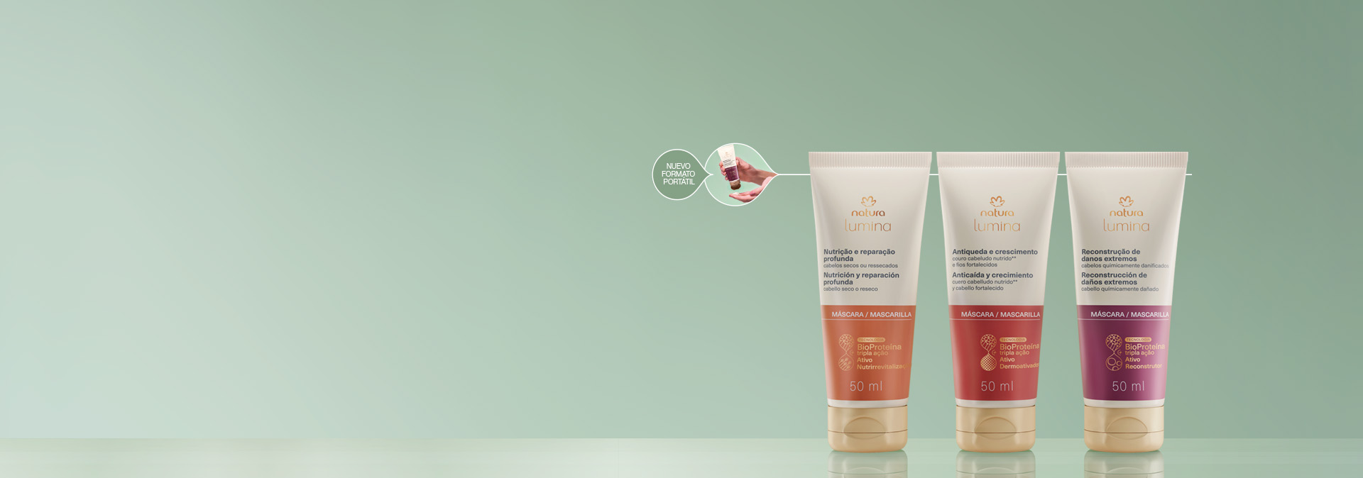 nuevas mascarillas portátiles Lumina