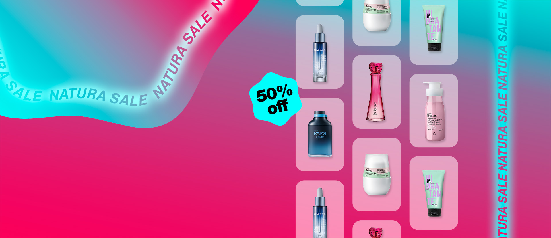 50% OFF en tus categorías favoritas