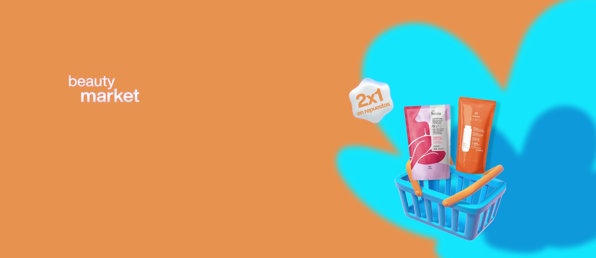 2x1 y hasta 30% OFF en Beauty Market
