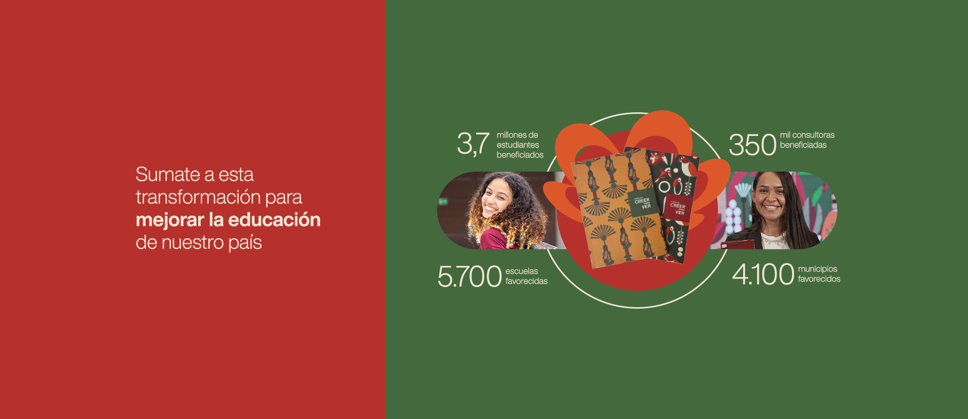 Súmate a esta transformación  para mejorar la educación de nuestro país